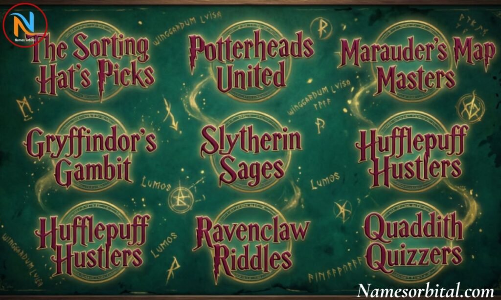 Character-Based Harry Potter Trivia Team Names