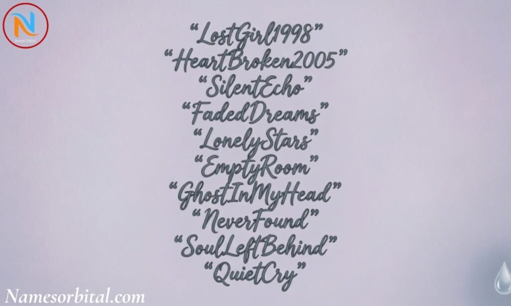 Sad Usernames for Girls