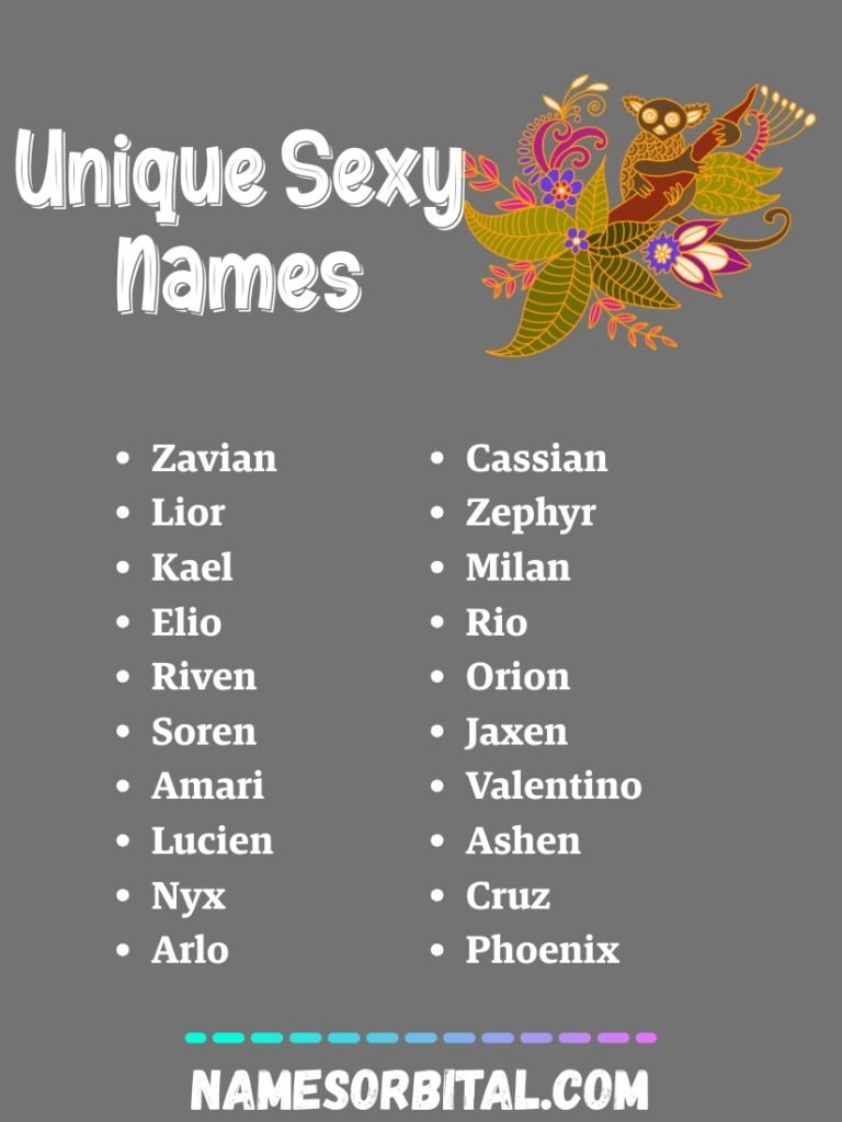 Unique Sexy Names