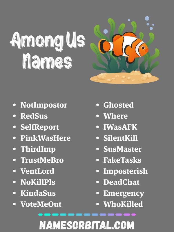 Among Us Names