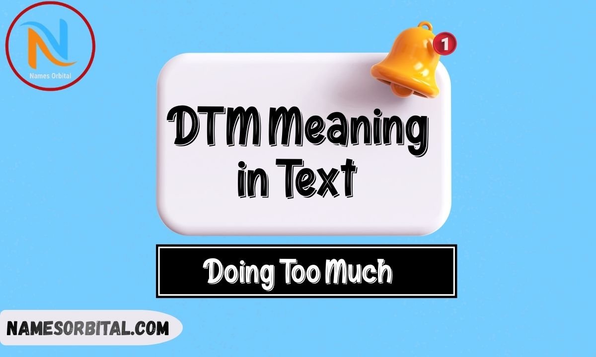 DTM Meaning in Text