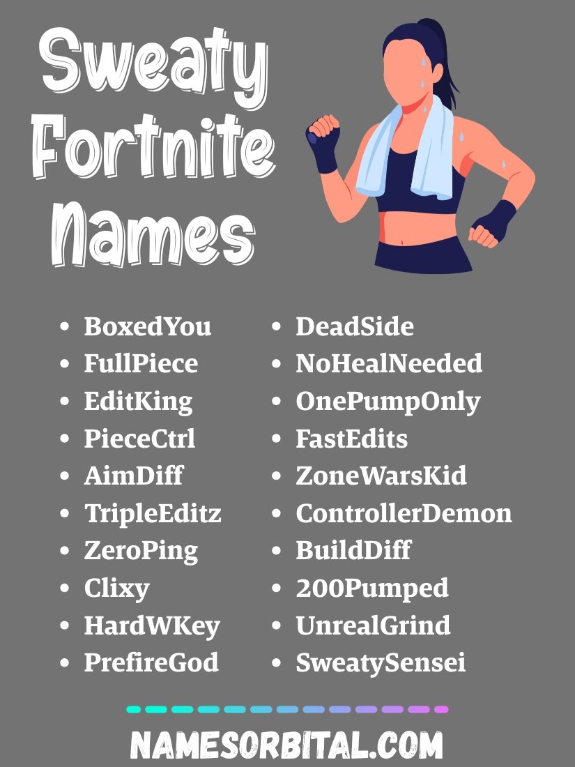 Sweaty Fortnite Names